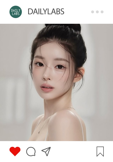 데일리랩스 인스타그램 게시물 – 모델 클로즈업